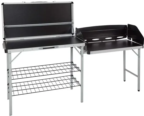 Isabella Campingküche 188x50x81cm schwarz – Praktische Outdoor-Lösung