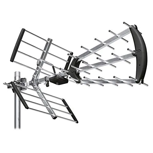 Metronic Astrell 011034 Außenantenne Trinappe 20dB – Filter 4G – UHF – F-Stecker
