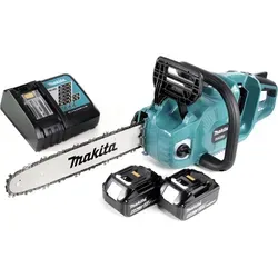 Makita DUC 353 RG2 Akku Kettensäge 36V - Sägen - Leistungsstarke 36V Akku-Kettensäge mit bürstenlosem Motor, 35 cm Schnittlänge und 2 x 6,0 Ah Akkus für hohe Effizienz und Komfort.