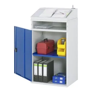 Rau Beistellschrank-Stehpult in blau von RAU