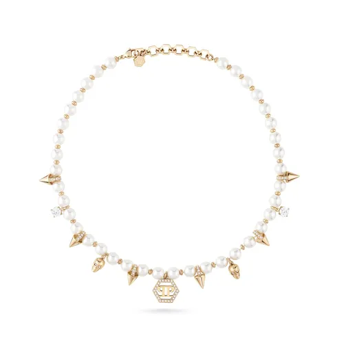 Philipp Plein Kette PJ8EA06NU - Edle Edelstahlkette - Colliers - Stilvolle Kette aus recyceltem Edelstahl in gold, perfekt für umweltbewusste Fashionliebhaber.