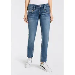 Herrlicher Slim-fit-Jeans Pitch Slim Denim Stretch mit niedriger Taille blau 29
