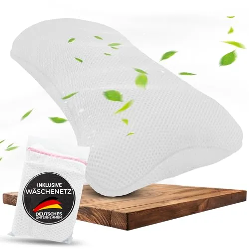 BURADIA Badewannenkissen inkl. Wäschenetz in weiß von BURADIA