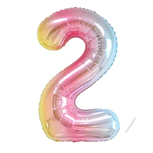 Geburtstag zahlen luftballon 2 jahre | Folienballon 2 XXL -Riesen Folienballon in 40