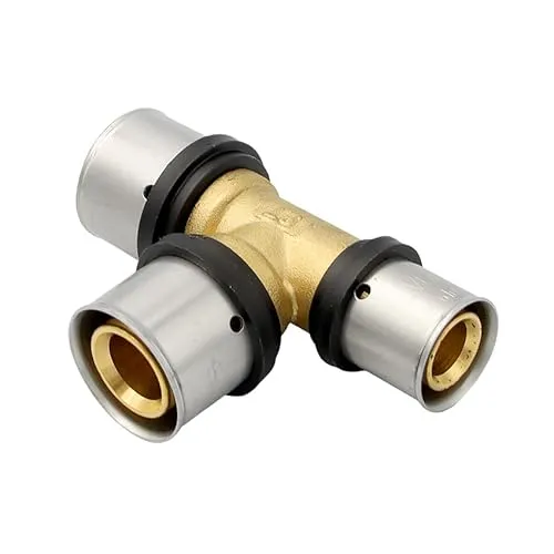 Pipetec Pressfitting T Stück 26x26x20 mm TH Kontur Verbundrohr, DVGW, TH-Profil