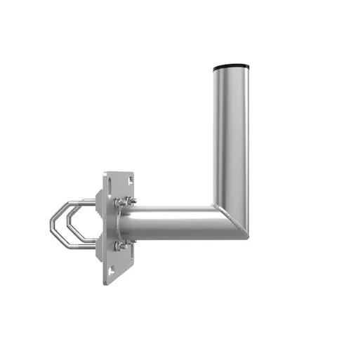 Premium X Balkon-Ausleger Aluminium Geländerhalterung für SAT-Antenne - Hochwertige, witterungsbeständige Geländerhalterung aus Aluminium für Ihre SAT-Anlage. Einfache Montage und hohe Stabilität, ideal für Balkon und Dach. Inklusive Zubehör für stressfreie Installation.