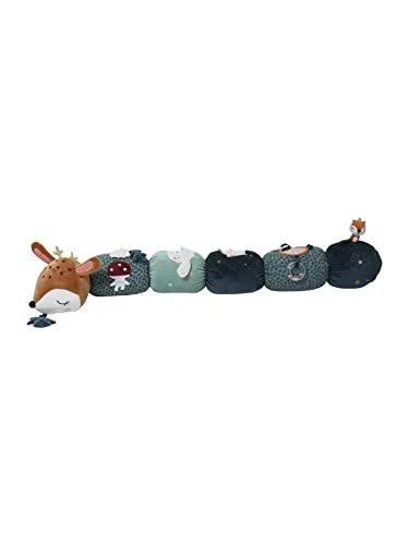 vertbaudet Schmusetuch Baby Activityschlange MÄRCHENWALD - Stilltücher mit sensorischer Förderung durch verschiedene Kissen und 3D-Elemente, ideal zur Anregung der Feinmotorik ab der Geburt.