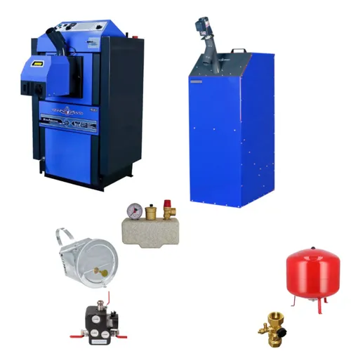 ATMOS Kohlevergaserkessel | KC25S-P Kohle/Pellets | Komplettset 1 | 26 kW