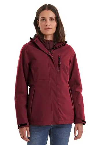 Killtec Damen Outdoorjacke KOW 140 WMN - Wasserdicht und Atmungsaktiv - Funktionsjacke mit 10.000 mm Wassersäule, verschweißten Nähten und kuscheligem Teddyfleece-Futter für Komfort. Ideal für Outdoor-Aktivitäten.