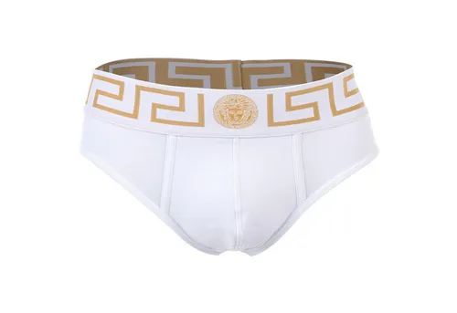 Versace Slip Herren Slip 1er Pack Baumwolle TOPEKA Slip (Packung, 1er Pack)