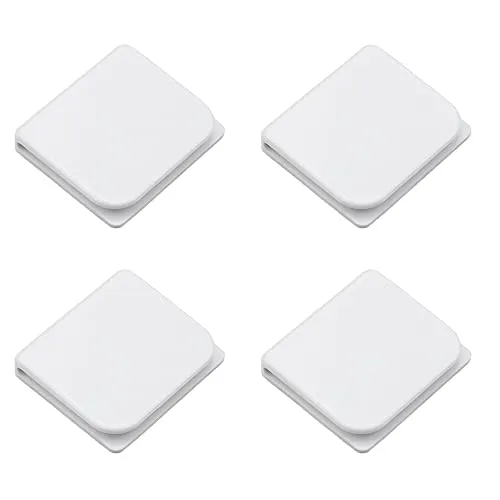 XHNFCU 4 Stück Duschvorhang Clips Selbstklebende Dusch-Spritz-Clips Winddichter Anti-Splash-Vorhang-Stopp-Clip Duschschutz, zum Halten von Duschvorhang und Vorhang