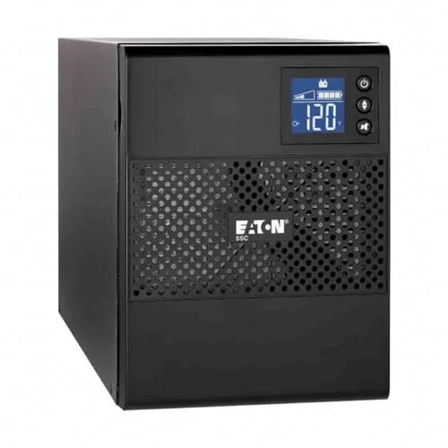 Eaton 5SC 1500 IEC USV Tower - Line-interactive Unterbrechungsfreie Stromversorgung - 5SC1500i - 1500VA (8 Ausgänge IEC-C13 10A, Shutdown-Software, AVR Spannungsregler, inkl. USB-Kabel) - Schwarz