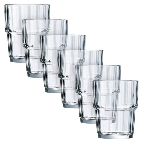 ARCOROC Stapelgläser Norvege FB25 25cl transparent 61697 in weiß von Arcoroc