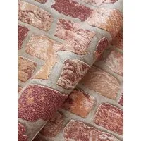 Newroom Vliestapete Dan 2 – 3D-Optik in Rot in rot von Newroom