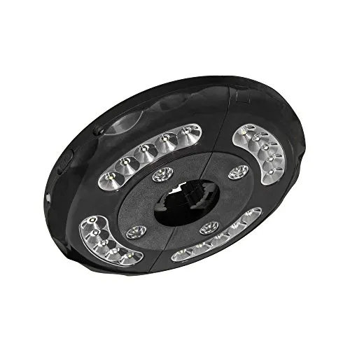 paramondo LED-Beleuchtung für Sonnenschirm, Schirmlicht 24 LED’s, Batteriebetrieben, Einfache Befestigung
