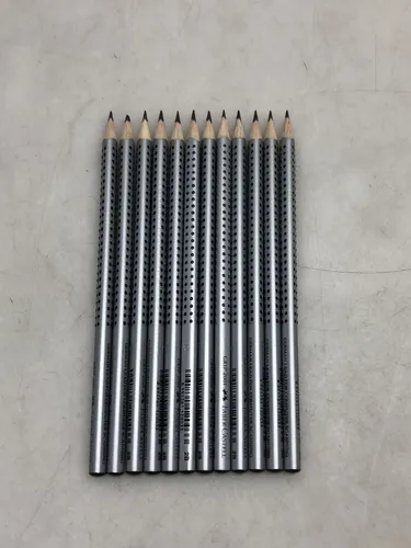 Faber-Castell Grip 2001 Graphitstift 2B, 12er Pack (11-317002)