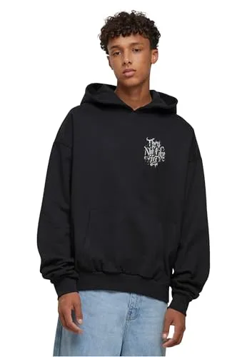 Upscale by Mister Tee Not Like Us Oversize Hoody - Herren-Sweatshirt aus 100% Baumwolle, bedruckt und in Übergröße, ideal für lässige Looks und Komfort im Alltag.