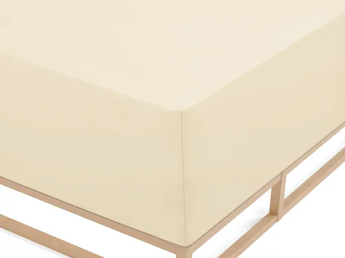 Biberna Spannbettlaken Conny, Jersey-Elasthan in braun von biberna