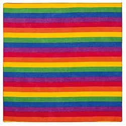 W WIDMANN MILANO Party Fashion - Bandana 55 x 55 cm, farbenfrohes Hippie Accessoire für Mottoparty und Karneval, 100% Baumwolle für optimalen Tragekomfort