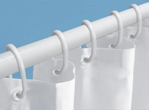 Kleine Wolke Dusch-Set 3-teilig, DV-Stange, Duschvorhang und Ringe