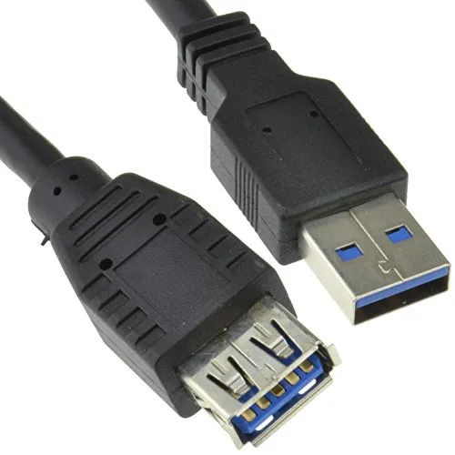 USB 3,0 SuperSpeed Verlängerung Kabel Stecker A Männlich Zum Weiblich Schwarz 5 m Lange [5 Meter/5m]