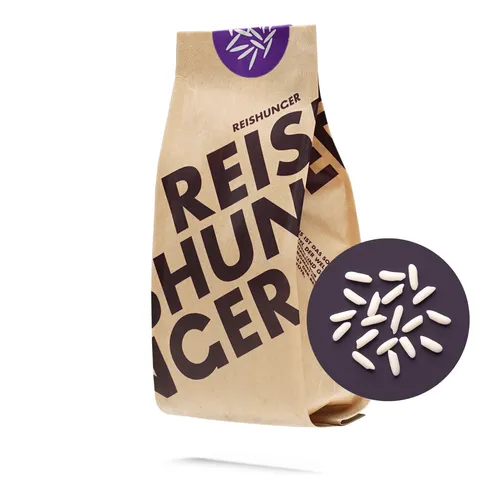 Weißer Kleb Reis von Reishunger (3x3kg) Langkorn Süß Reis aus Thailand, Klebreis