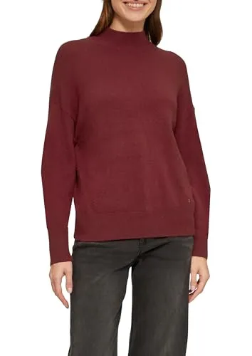 s.Oliver Pullover mit Stehkragen - Stylischer Pullover mit Stehkragen und langen Ärmeln in Regular Fit. Die Rippstruktur sorgt für eine bequeme Passform und ist ideal für jeden Anlass.