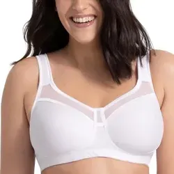 Miss Mary Sweet Senses Wireless BH Weiß D 75 für Damen - Erleben Sie höchsten Tragekomfort mit dem Miss Mary Sweet Senses Wireless BH. Bügellos, nahtlose Cups und atmungsaktives Material sorgen für eine perfekte Passform und angenehmes Hautgefühl – ideal für den täglichen Gebrauch.