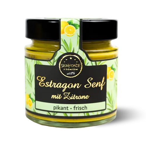Altenburger Senfonie Premium - Estragon Senf mit Zitrone 180ml