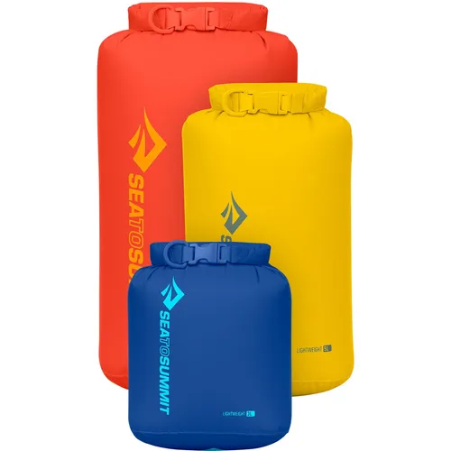 Sea to Summit Lightweight Dry Packsack Set - 3l, 5l, 8l, mehrfarbig - Packsäcke in verschiedenen Größen, wasserdicht und ideal für Outdoor-Abenteuer und Reisen.