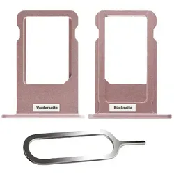iPHONE 6S SIM KARTEN HALTER ADAPTER FACH STECKER TRAY SLOT CARD SIM-NADEL ROSEGOLD - Rosa