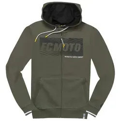 FC-Moto Waving Zip Hoodie, schwarz-grün, Größe S für Männer