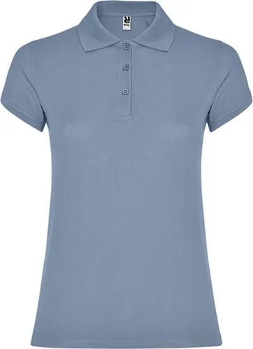 Roly PO6634 | Damen Star Woman Poloshirt, Piqué - Farbe: Zen Blue 263 - Größe: L