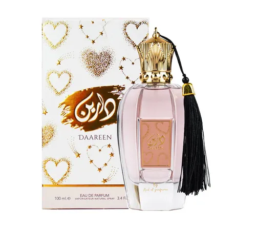 Ard Al Zaafaran Perfume Daareen Eau de Parfum 100 ml - Eau de Parfum für Damen mit verführerischen Herznoten aus Lychee und Freesie, ideal für besondere Anlässe und lange Haftung.