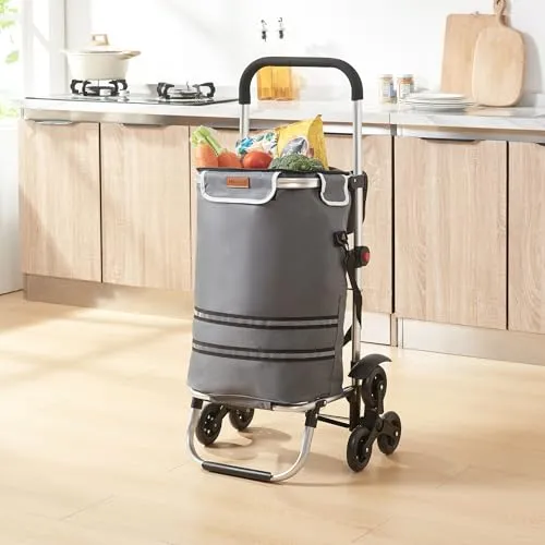 [en.casa] Einkaufstrolley Neef Treppensteiger mit Kühlfach