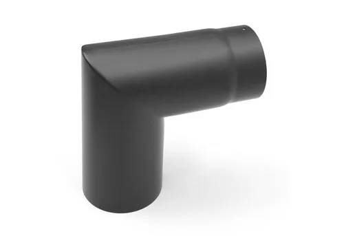 raik Rauchrohrbogen 90° 150 mm aus Stahlblech - Hochwertiger 2-teiliger Rauchrohrbogen mit 90° Winkel, Durchmesser 150 mm. Robustes, hitzebeständiges Stahlblech für langlebige Verbindung im Heizsystem. Made in Germany.