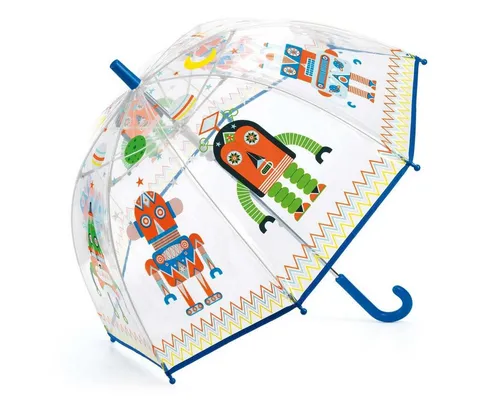 DJECO Stockregenschirm Roboter Regenschirm für Kinder Ø 70 x 68 cm DD04806