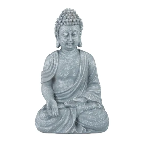 Buddha figur Feng Shui Dekofigur Garten Skulptur Meditationsfigur 30 cm 650 g