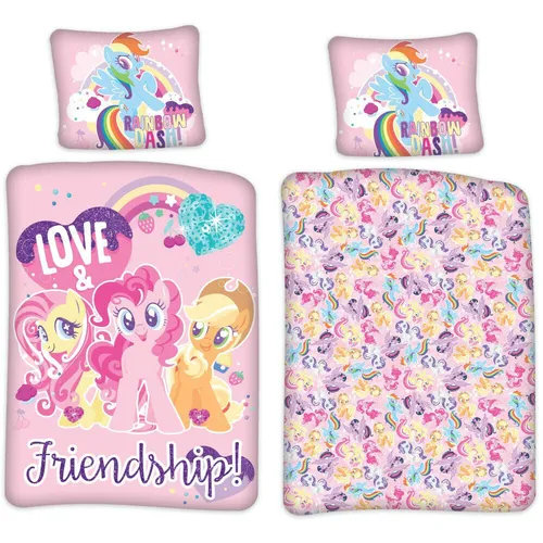 My little Pony Bettwäsche 100x135 Bettbezug Set 2 tlg Kinder Baby Baumwolle
