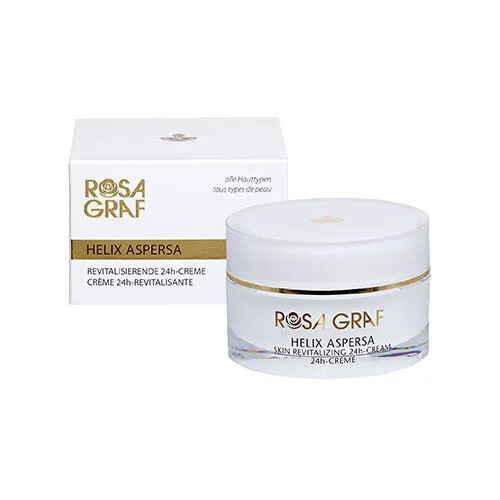 Rosa Graf Helix Aspersa Skin Revitalizing 24h Creme 50ml - leichte 24h Pflege - Anti-Faltenprodukte, revitalisiert trockene Haut und sorgt für langanhaltende Feuchtigkeit, ideal für Tages- und Nachtpflege.