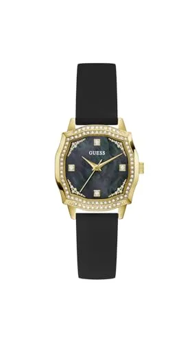 Guess Damen-Uhr LIV Schwarz 32mm mit Silikonarmband - Moderne Damenuhr mit sportlich-elegantem Design und flexiblem Silikonarmband für hohen Tragekomfort. Ideal für Alltag und aktive Looks – ein stilvoller Begleiter für jeden Anlass.