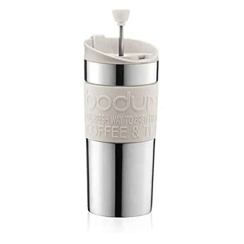 TRAVEL PRESS SET: Kaffeebereiter mit extra Trinkaufsatz, Vakuum, klein, 0.35 l