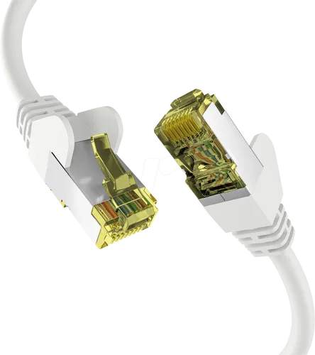 EFB-Elektronik CAT6a WEISS 10m Patchkabel S FTP PIMF - geschirmt für störungsfreie Datenübertragung, ideal für hohe Geschwindigkeiten bis zu 10 Gbit