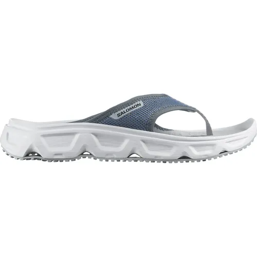 Salomon Herren Reelax Break 6.0 Slipper - Komfortabler Wanderschuh in Blue Ashes - Wanderschuhe mit gepolsterter EnergyCell-Zwischensohle für höchsten Tragekomfort und ermüdungsfreies Gehen. Ideal für entspannte Ausflüge.