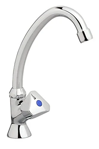 Kaltwasser Waschbeckenarmatur Melbourne - Waschtischarmatur mit robustem Metall-Bedienhebel, ideal für moderne Badezimmer. Chrom-Finish und einfacher G1/2