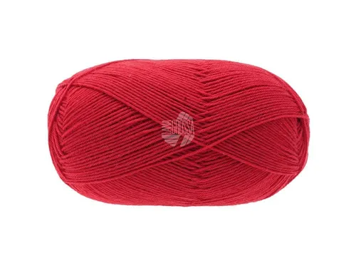 LANA GROSSA MEILENWEIT 100 MERINO EXTRAFINE UNI Strickgarn Wolle (2408 - Rot)