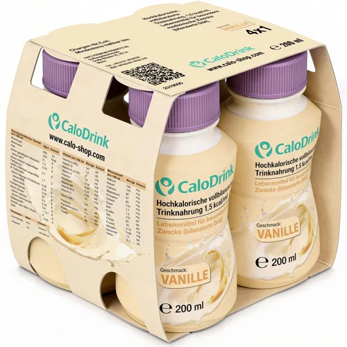 CaloDrink–vollständig bilanzierte hochkalorische Trinknahrung|Aufbaukost & Aufbaunahrung mit Vitaminen & Mineralstoffen|300 kcal-200 ml pro Flasche