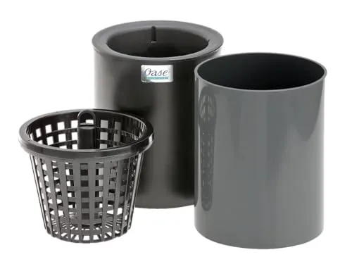 Oase Oberflächenskimmer AquaSkim Gravity (51237) - Reinigungsgerät für Gartenteiche, entfernt effektiv Laub und Schmutz mit einer Pumpenleistung von bis zu 16.000 l/h für kristallklares Wasser.