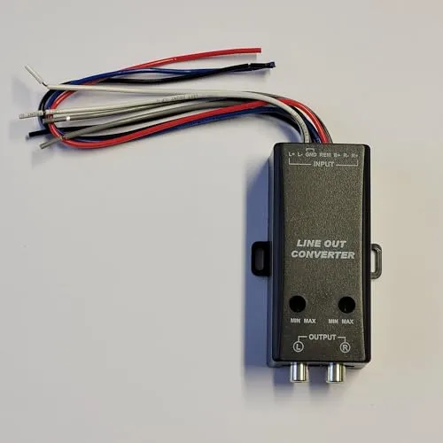 PG Audio Active High Level 2 Kanal Adapter regelbar High Low Wandler mit Remote