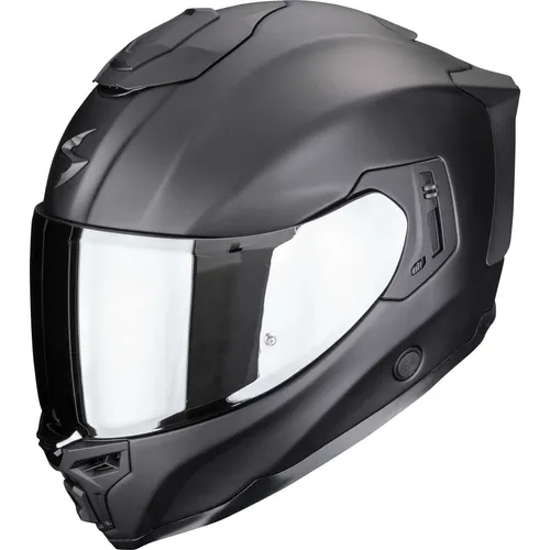 Scorpion EXO-1500 Air Motorradhelm XL - Matt Schwarz - Hochwertiger Integralhelm mit integriertem Sonnenvisier und mikrometrischem Verschluss. ECE-zugelassen für Sicherheit und Komfort beim Fahren.
